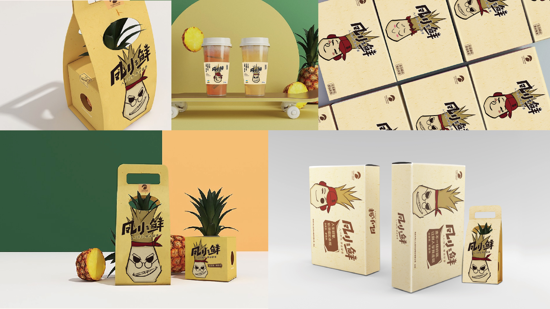 安顺凤小鲜凤梨品牌形象设计